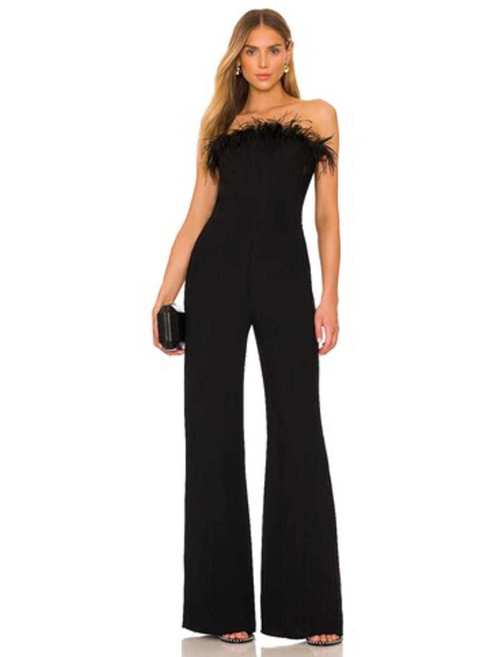 Amanda Uprichard x REVOLVE Amiah Jumpsuit in Black
